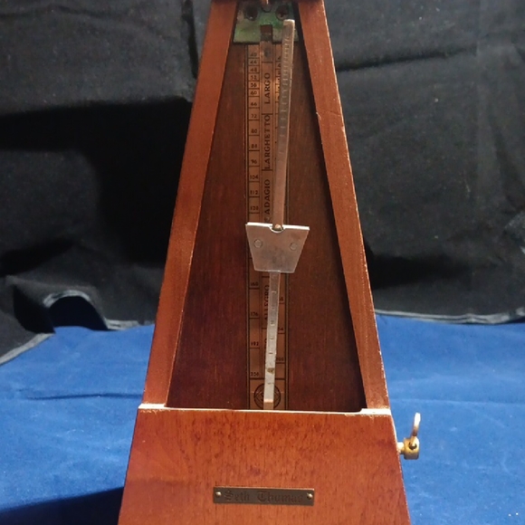 Other - Wooden Metronome with Brass Accents